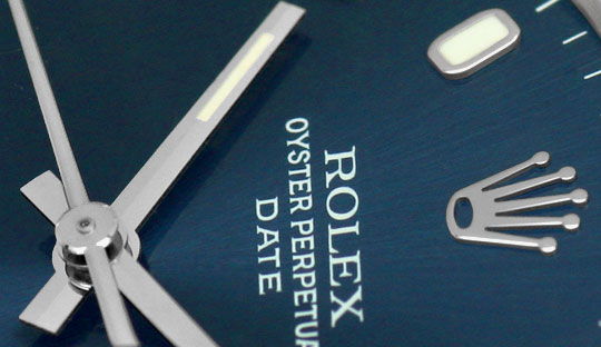 Foto 3 - Rolex Date Oyster Perpetual Edelstahl Herren-Armbanduhr, U2183
